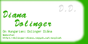 diana dolinger business card